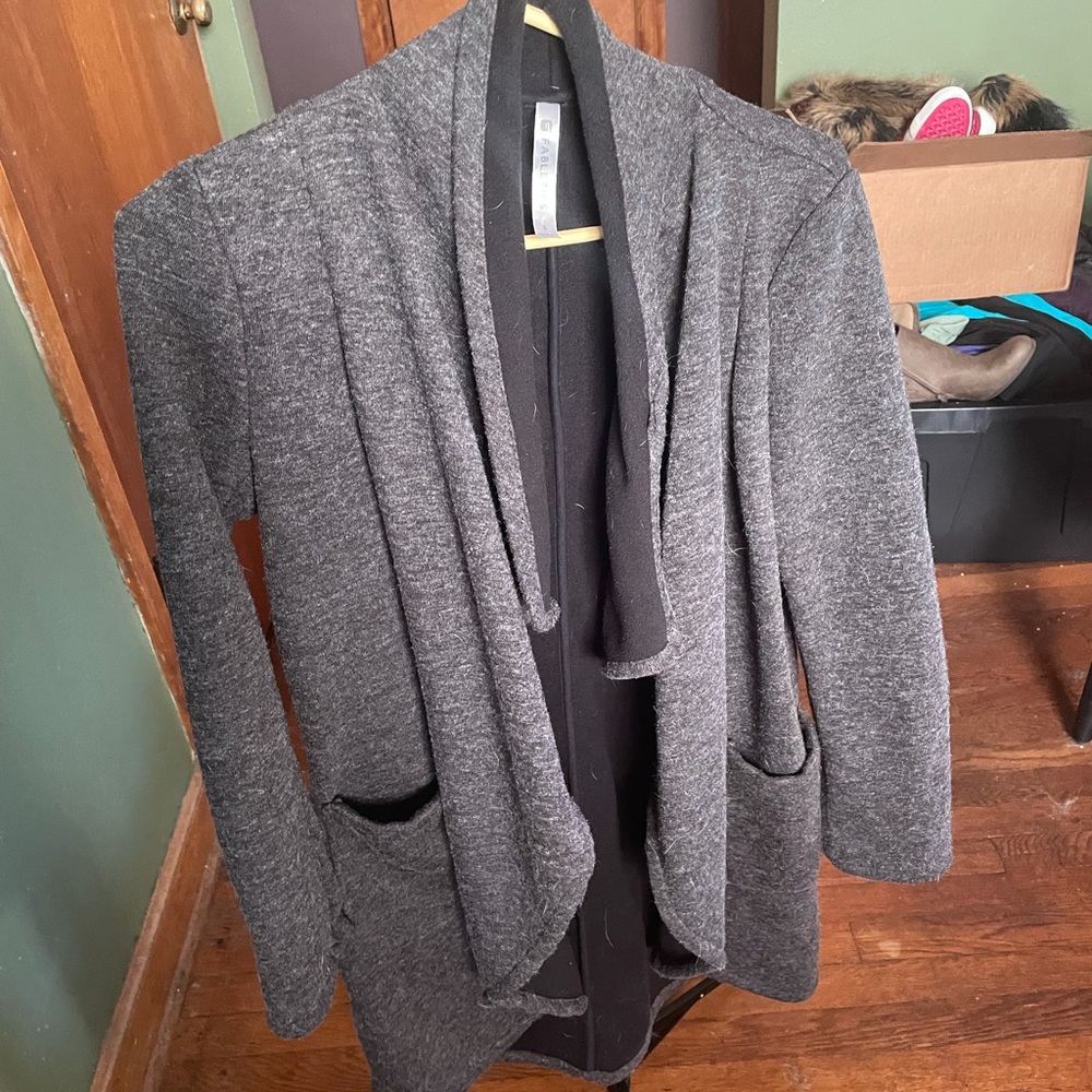 Fabletics Charcoal Sweater Wrap